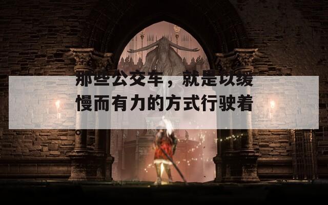 那些公交车，就是以缓慢而有力的方式行驶着。