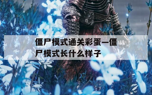 僵尸模式通关彩蛋—僵尸模式长什么样子