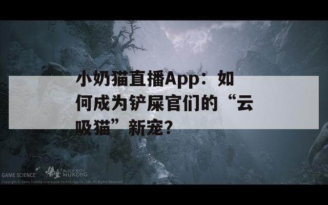 小奶猫直播App：如何成为铲屎官们的“云吸猫”新宠？
