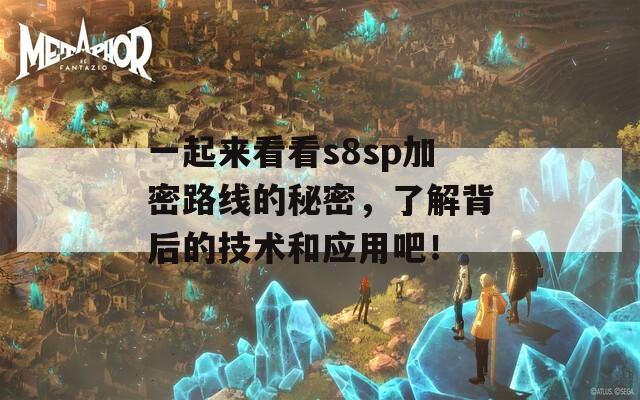 一起来看看s8sp加密路线的秘密，了解背后的技术和应用吧！