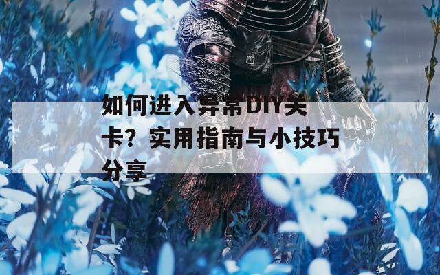 如何进入异常DIY关卡？实用指南与小技巧分享