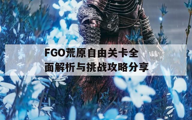 FGO荒原自由关卡全面解析与挑战攻略分享