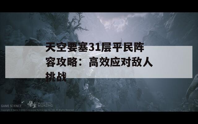 天空要塞31层平民阵容攻略：高效应对敌人挑战