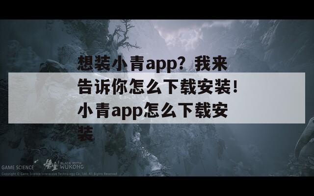 想装小青app？我来告诉你怎么下载安装！小青app怎么下载安装