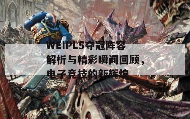 WEIPL5夺冠阵容解析与精彩瞬间回顾，电子竞技的新辉煌