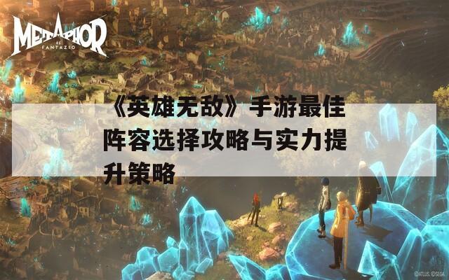 《英雄无敌》手游最佳阵容选择攻略与实力提升策略