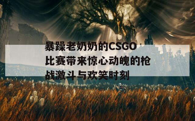 暴躁老奶奶的CSGO比赛带来惊心动魄的枪战激斗与欢笑时刻