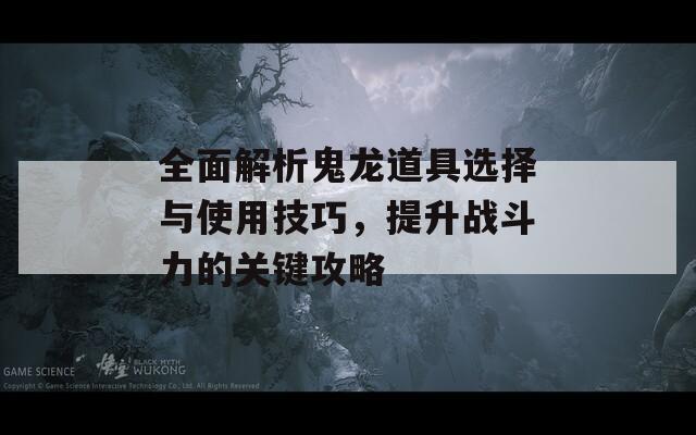 全面解析鬼龙道具选择与使用技巧，提升战斗力的关键攻略