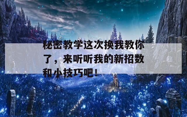 秘密教学这次换我教你了，来听听我的新招数和小技巧吧！