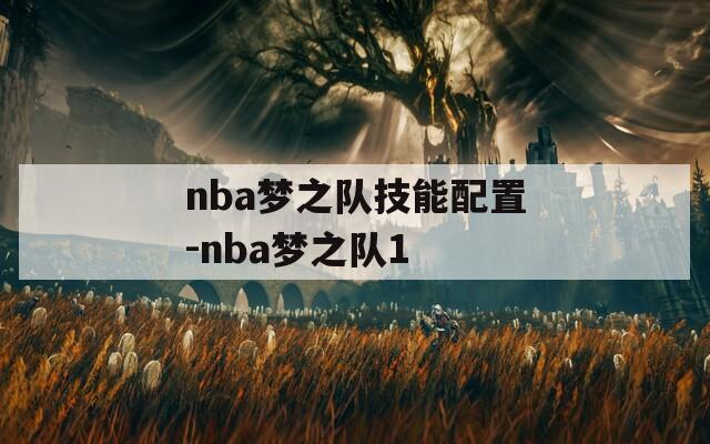 nba梦之队技能配置-nba梦之队1